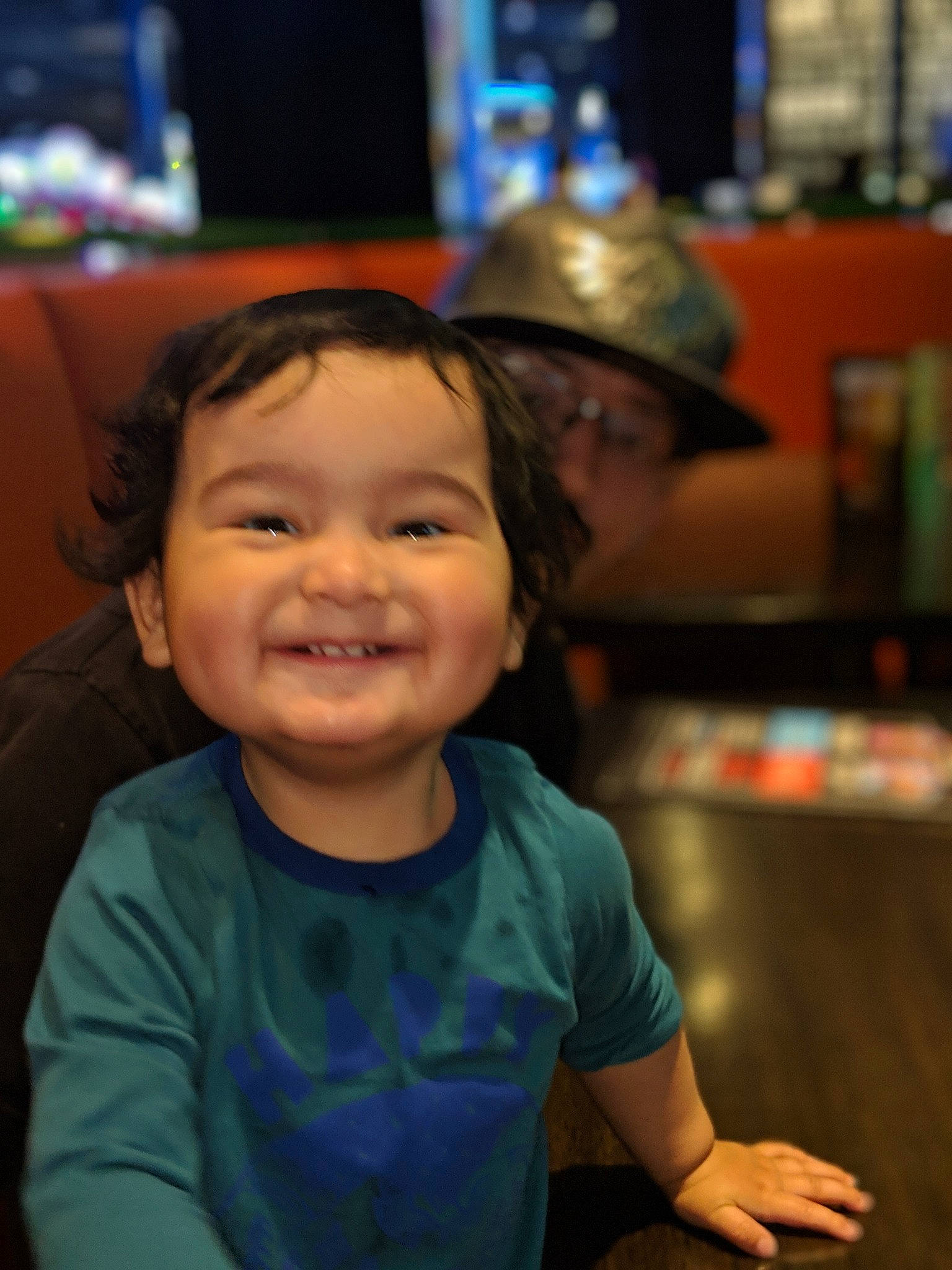 Osiris joined the competition — help win amazing prizes! baby, cheek, child, chin, ear, eye, face, facial_expression, fun, happy, head, headgear, joy, laugh, person, skin, smile, snapshot, toddler, tooth