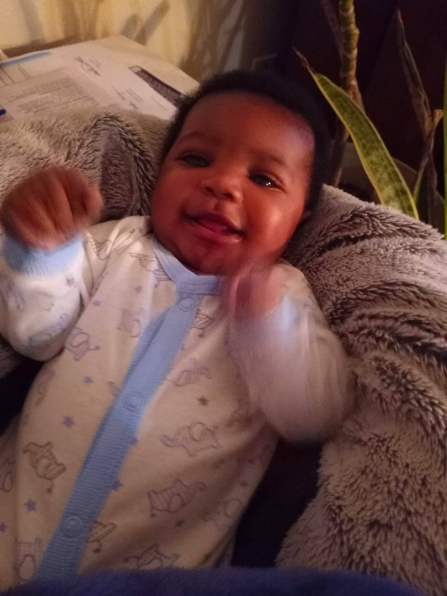 Hollis joined the competition — help win amazing prizes! baby, cheek, comfort, eye, finger, gesture, hair, happy, head, human_body, iris, lip, mouth, nose, person, plant, skin, sleeve, smile, thumb