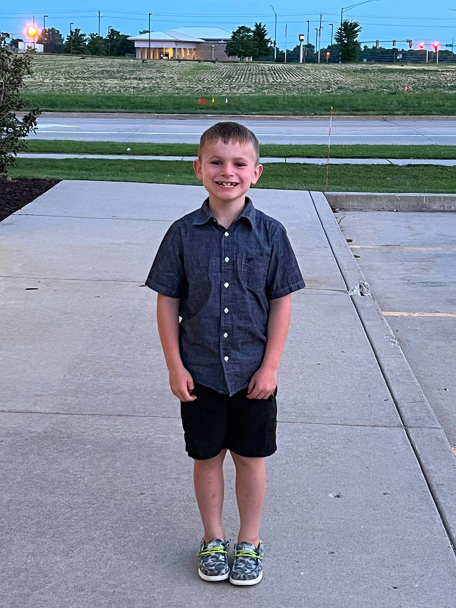 Gunnar joined the competition — help win amazing prizes! asphalt, child, chin, cool, electric_blue, fun, grass, joy, leisure, pattern, person, plant, road, road_surface, shorts, sky, sleeve, smile, t_shirt, travel