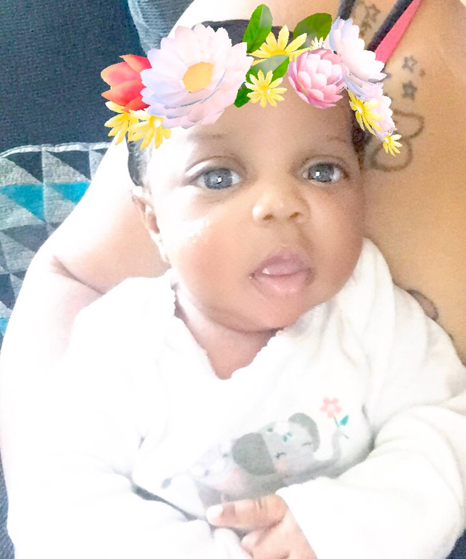 Giselle joined the competition — help win amazing prizes! child, fashion_accessory, flower, girl, hair_accessory, head, headband, headgear, headpiece, infant, person, product, skin, toddler