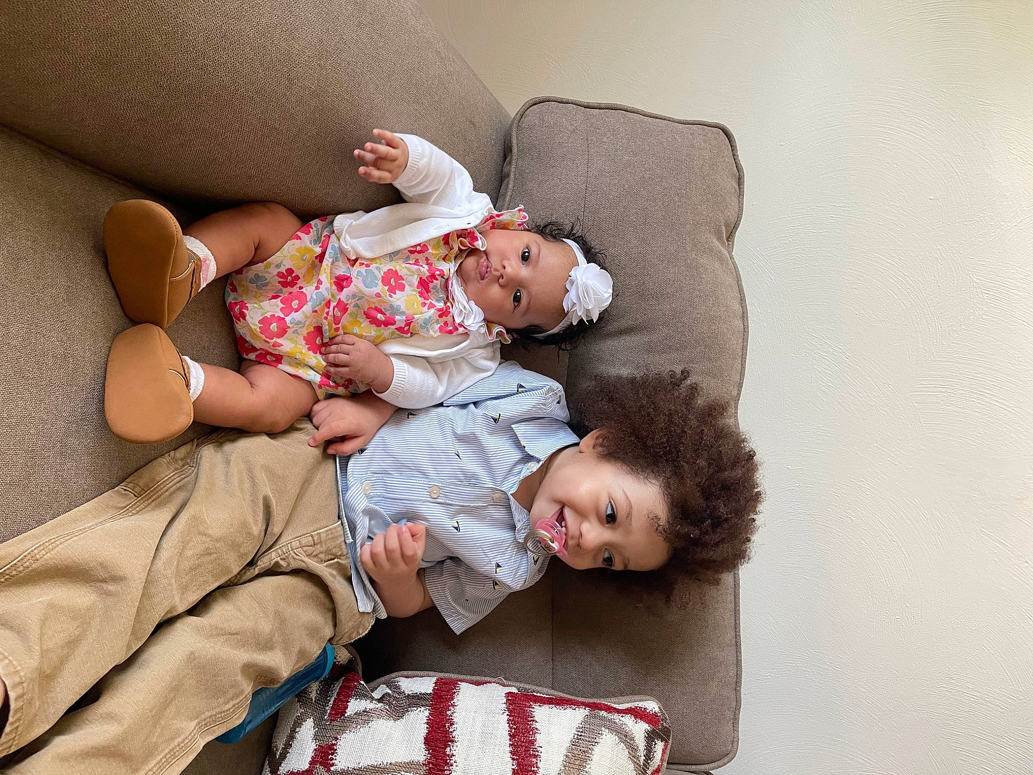 Brandon joined the competition — help win amazing prizes! baby, baby_toddler_clothing, child, comfort, couch, foot, fun, glasses, happy, headwear, human_body, human_leg, knee, lap, leg, leisure, mammal, people, person, skin