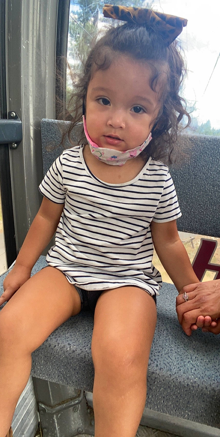 Brielle is registered to the contest to win money with this photo: baby, cheek, child, face, leg, lip, nose, person, sitting, skin, smile, thigh, toddler