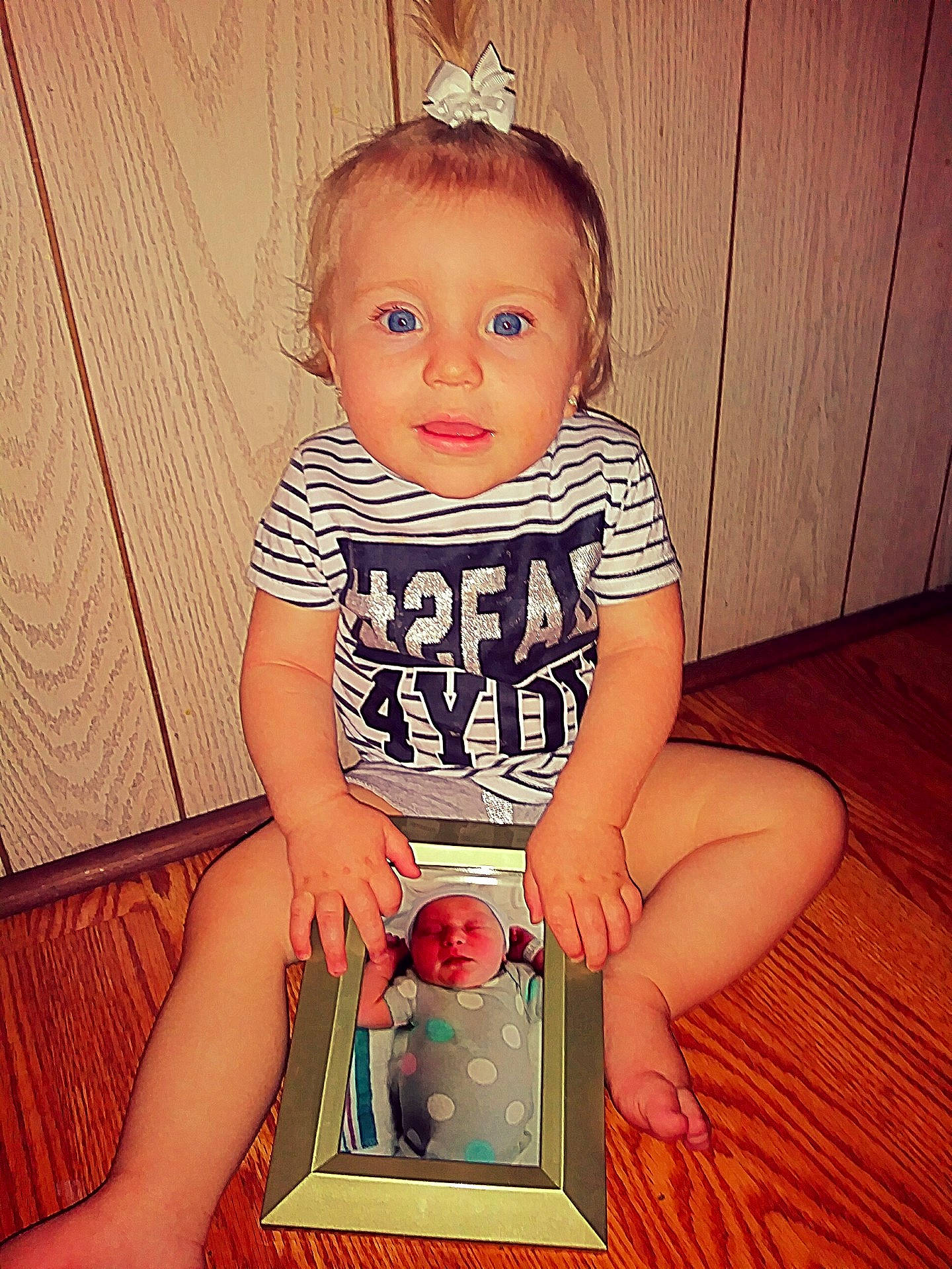 Jenna joined the competition — help win amazing prizes! arm, blond, boy, cheek, child, day, eye, fun, girl, hair, hairstyle, human_hair_color, infant, leg, person, pink, play, sitting, skin, standing