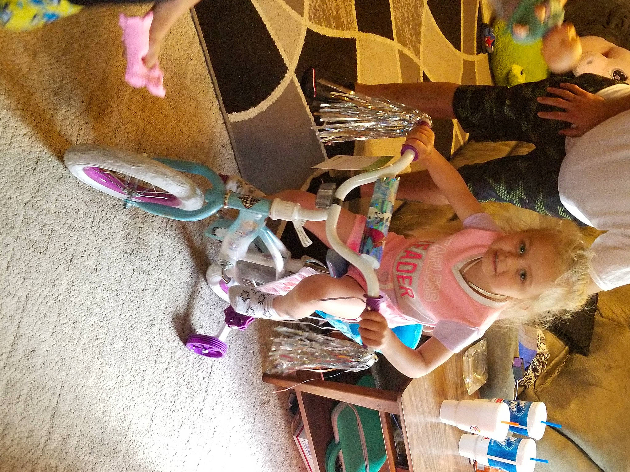 Kali joined the competition — help win amazing prizes! art, chair, child, fashion_accessory, foot, fun, hat, headgear, human_leg, leisure, person, plastic, recreation, room, sandal, toddler, tree, visual_arts