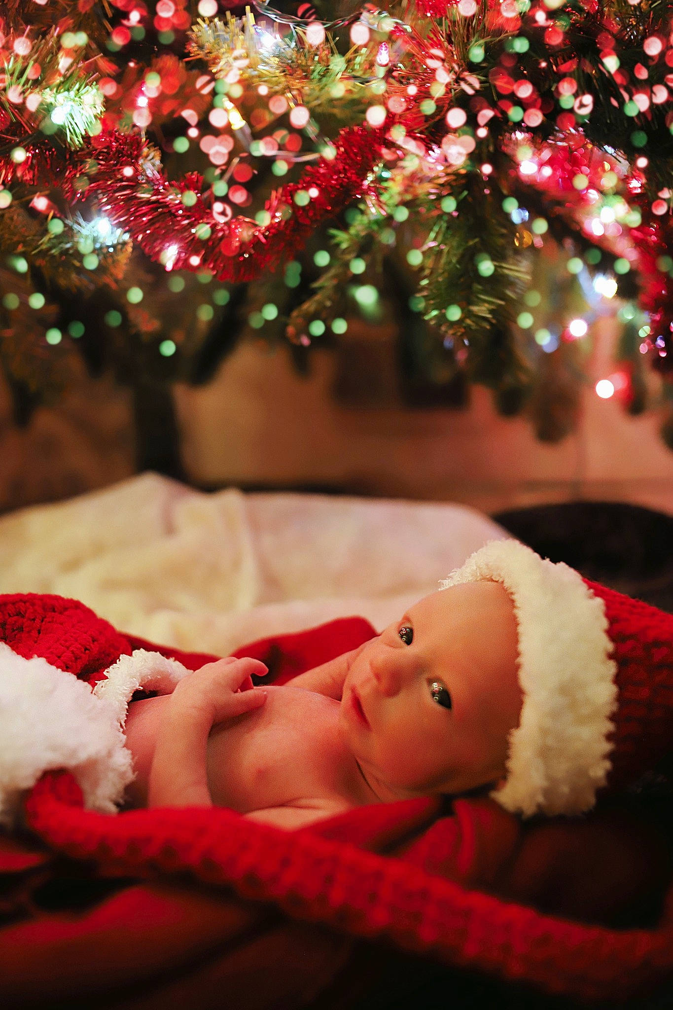 Oakley joined the competition — help win amazing prizes! baby, baby_toddler_clothing, cheek, christmas, christmas_decoration, christmas_ornament, christmas_tree, event, flash_photography, happy, head, headwear, holiday, human_body, light, mammal, ornament, person, plant, toddler