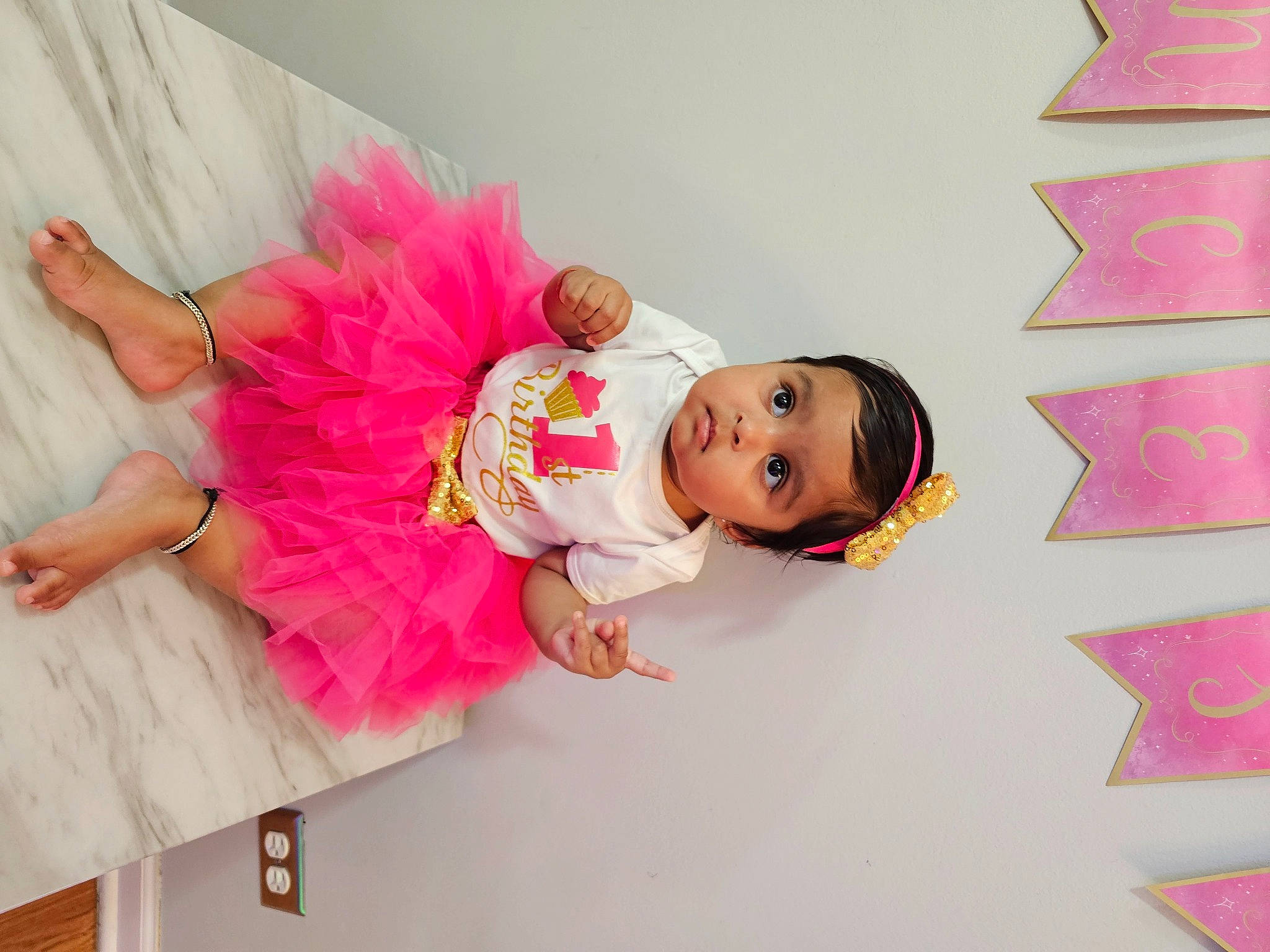 Sia joined the competition — help win amazing prizes! baby, baby_toddler_clothing, ballet_tutu, child, dress, flooring, fun, happy, headpiece, magenta, mythical_creature, peach, person, pink, play, room, ruffle, skin, sleeve, sock