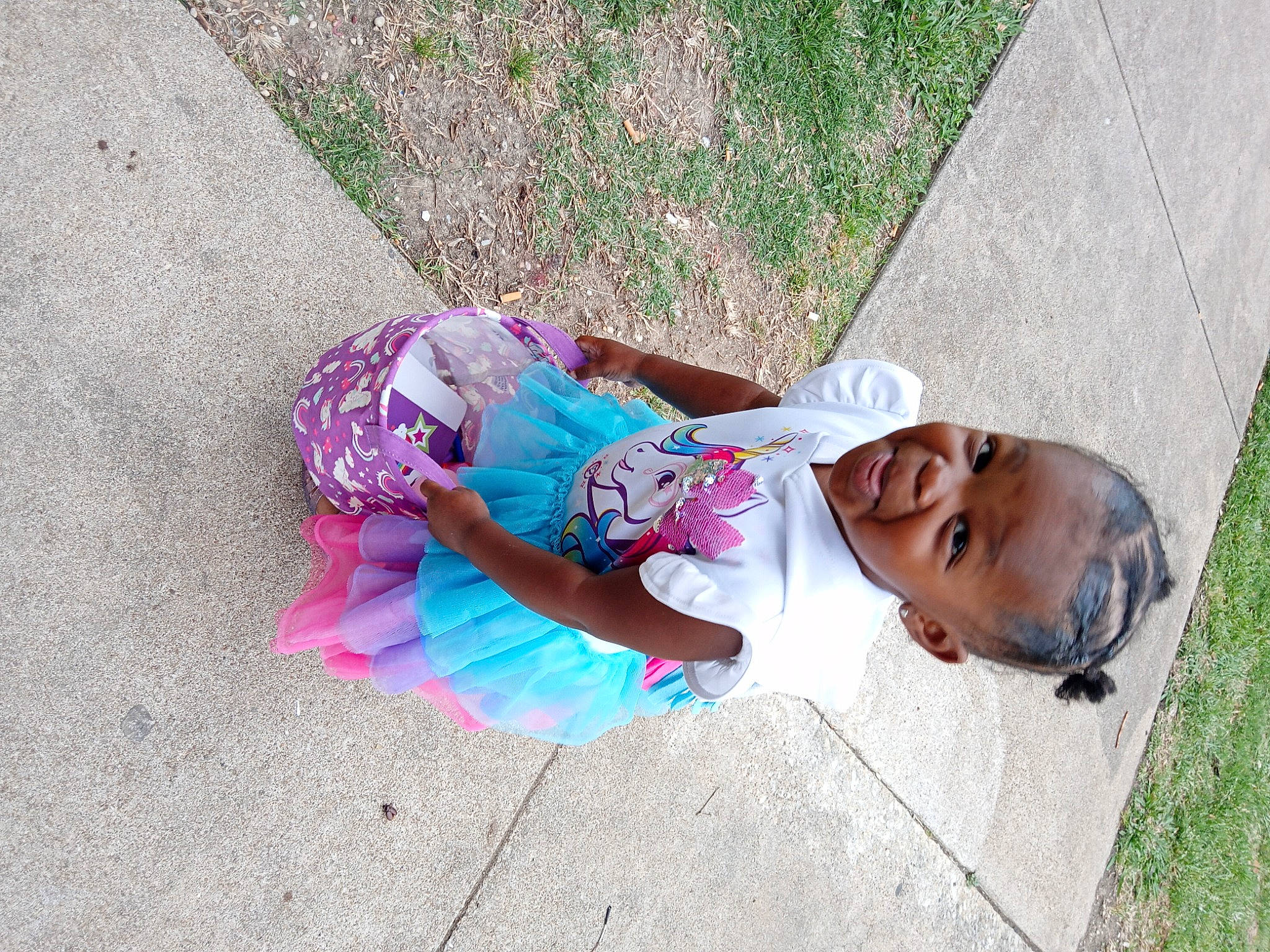 Masihi joined the competition — help win amazing prizes! baby, child, dress, fashion_accessory, fun, grass, happy, hat, leaf, leisure, magenta, person, plant, recreation, sandal, sidewalk, sitting, sunglasses, toddler, tree