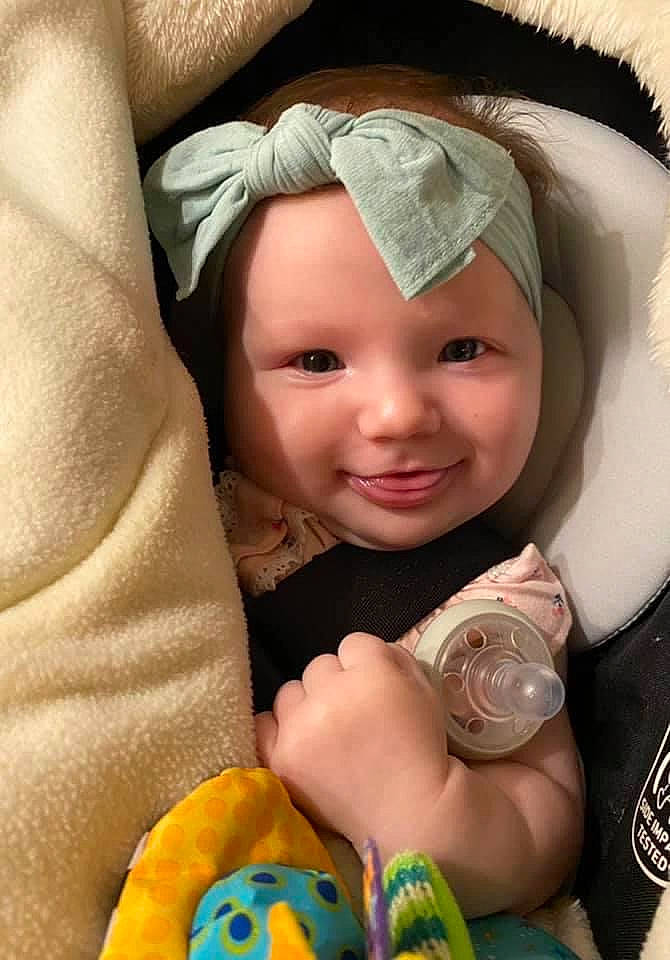 Mazikeen joined the competition — help win amazing prizes! baby, baby_products, cheek, child, eye, head, headwear, joy, person, product, skin, toddler