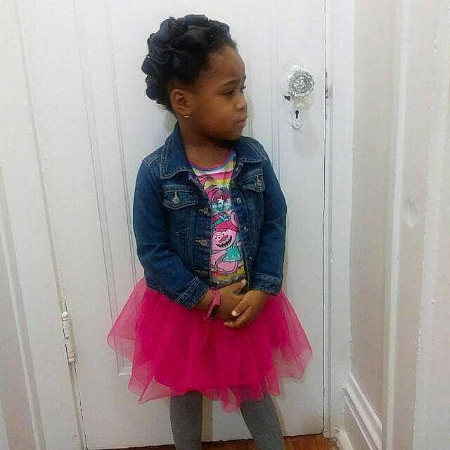 Joella is registered to the contest to win money with this photo: ballet_tutu, child, clothing, costume, denim, dress, fashion_design, footwear, jacket, outerwear, person, pink, shoe, style, textile, tights, toddler