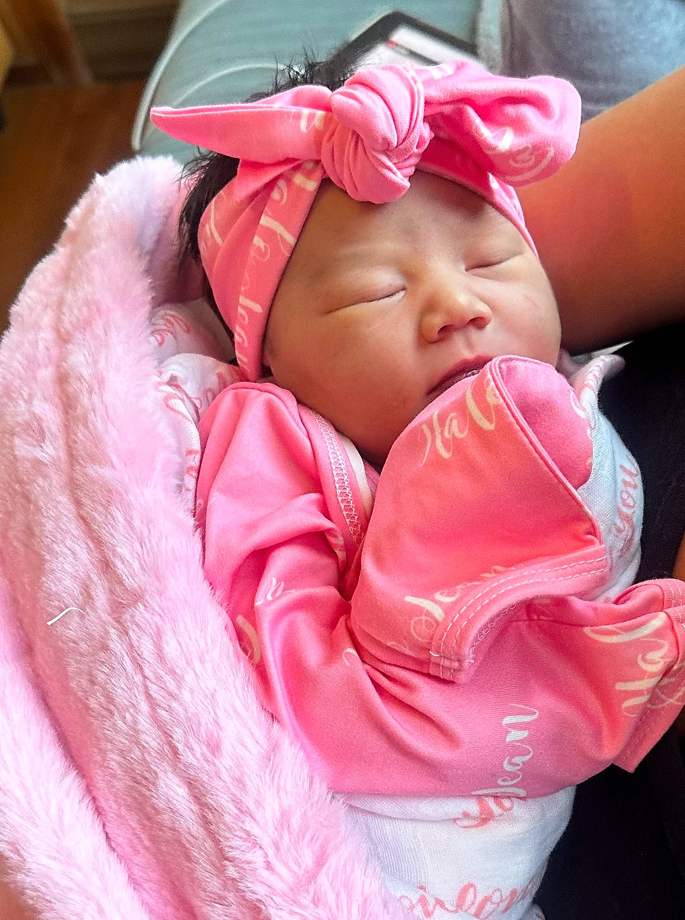 Halo joined the competition — help win amazing prizes! baby, baby_products, baby_sleeping, baby_toddler_clothing, cap, cheek, comfort, eyelash, fashion_accessory, fun, happy, headwear, lip, magenta, mouth, nail, peach, person, personal_protective_equipment, pink