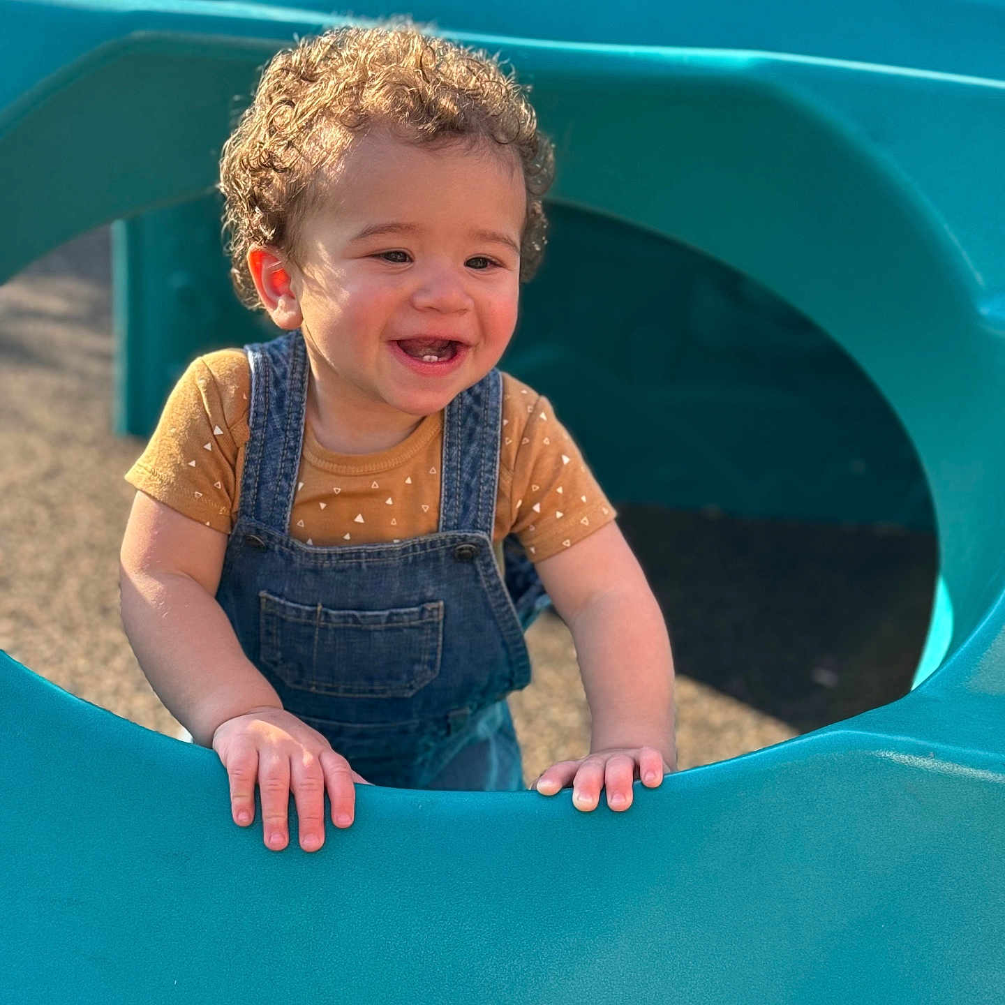 Malakai joined the competition — help win amazing prizes! baby, clothing, face, grass, happy, head, jeans, laughing, outdoorplayarea, outdoors, pants, person, photography, plant, playarea, portrait, slide, smile, summer, toy