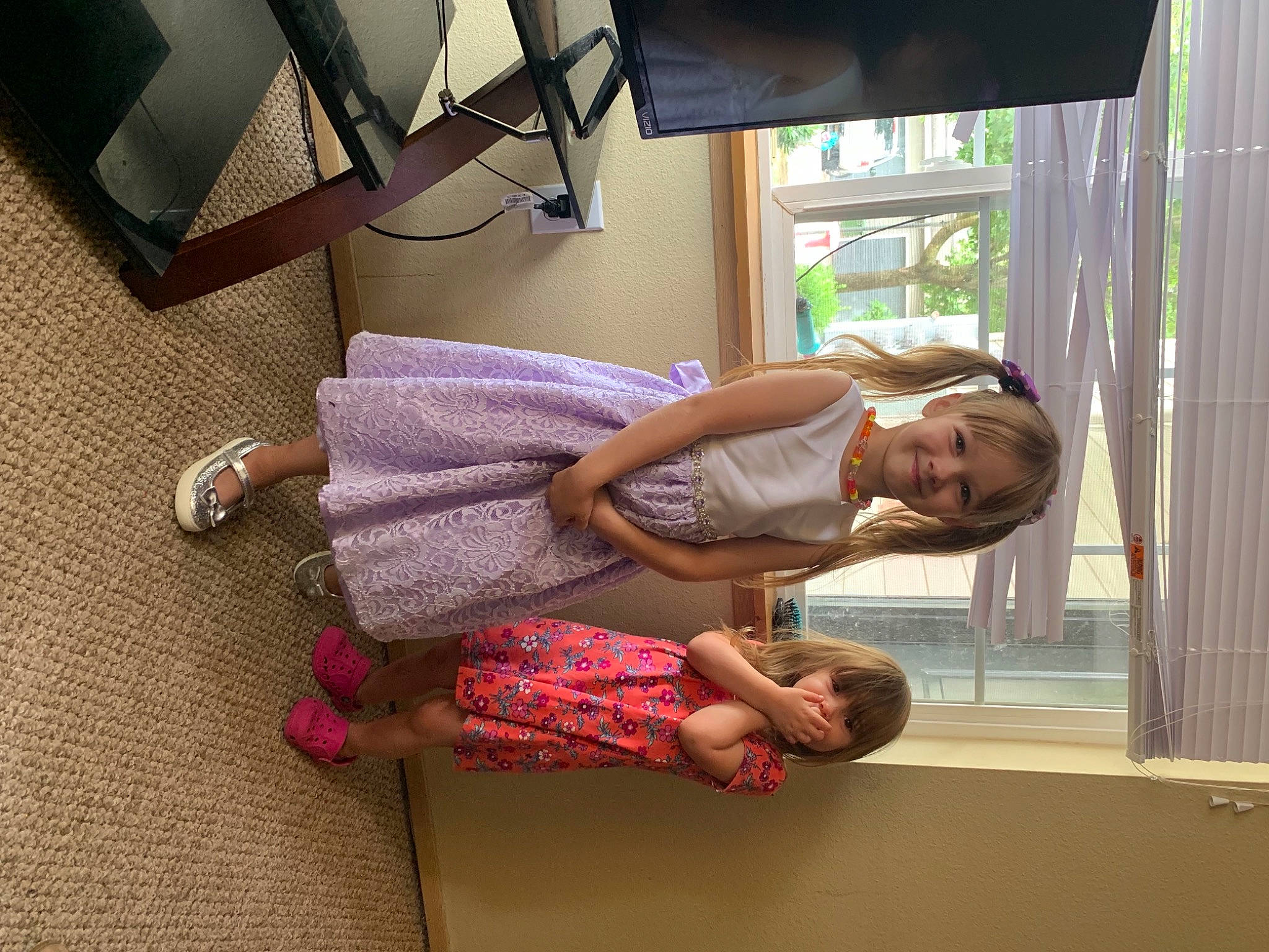 Bria joined the competition — help win amazing prizes! child, comfort, flooring, foot, fun, happy, hardwood, human_leg, joint, joy, knee, leg, leisure, person, room, sandal, smile, sock, table, thigh