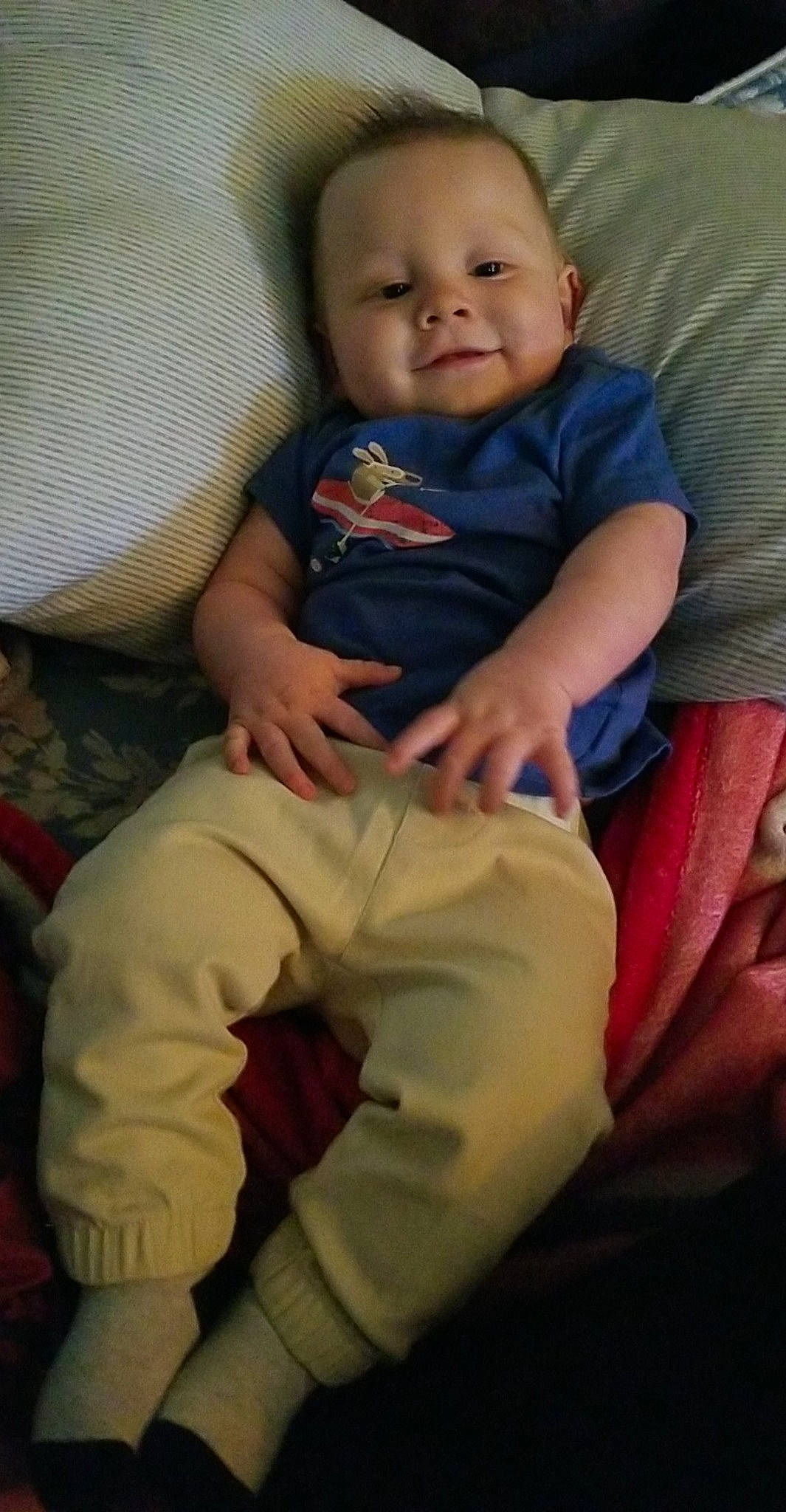 Kannon joined the competition — help win amazing prizes! baby, baby_toddler_clothing, cheek, child, comfort, eye, face, fun, happy, human, knee, lap, mouth, nose, organ, person, skin, sleeve, smile, thigh