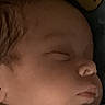 Dwayne joined the competition — help win amazing prizes! baby, bear_pattern, calm, child, closeup, cushion, cute, face, head, indoors, infant, napping, newborn, peaceful, portrait, resting, sleeping, soft_light, striped_clothing, young