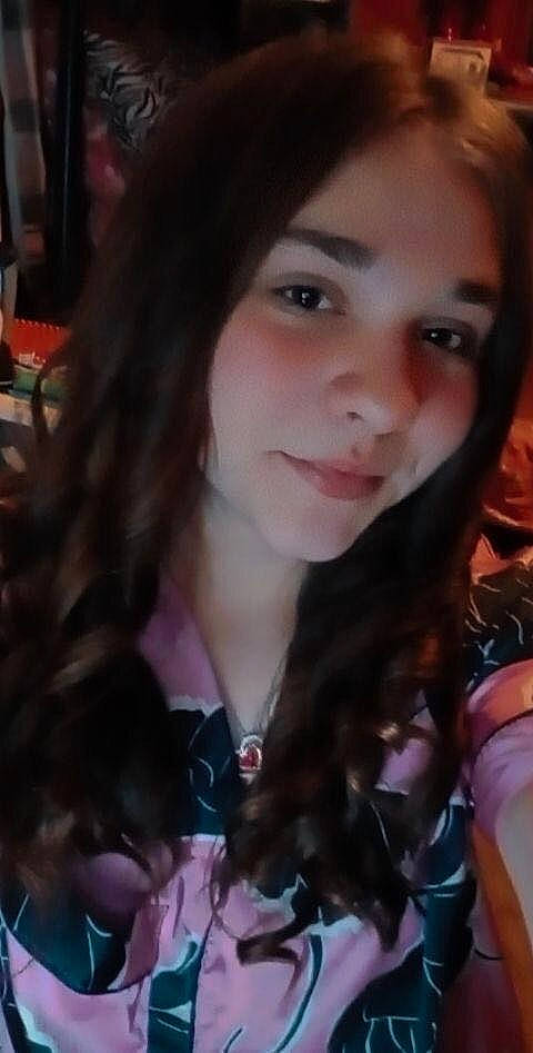 Victoria joined the competition — help win amazing prizes! bangs, black_hair, brown_hair, cheek, ear, eyebrow, eyelash, forehead, gesture, happy, jaw, joy, layered_hair, lip, lipstick, long_hair, mouth, nose, person, skin