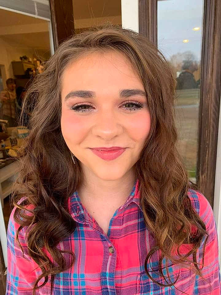 Victoria joined the competition — help win amazing prizes! cheek, collar, dress_shirt, eyebrow, eyelash, forehead, iris, jaw, joy, layered_hair, lip, long_hair, makeover, nose, people, person, plaid, skin, sleeve, smile