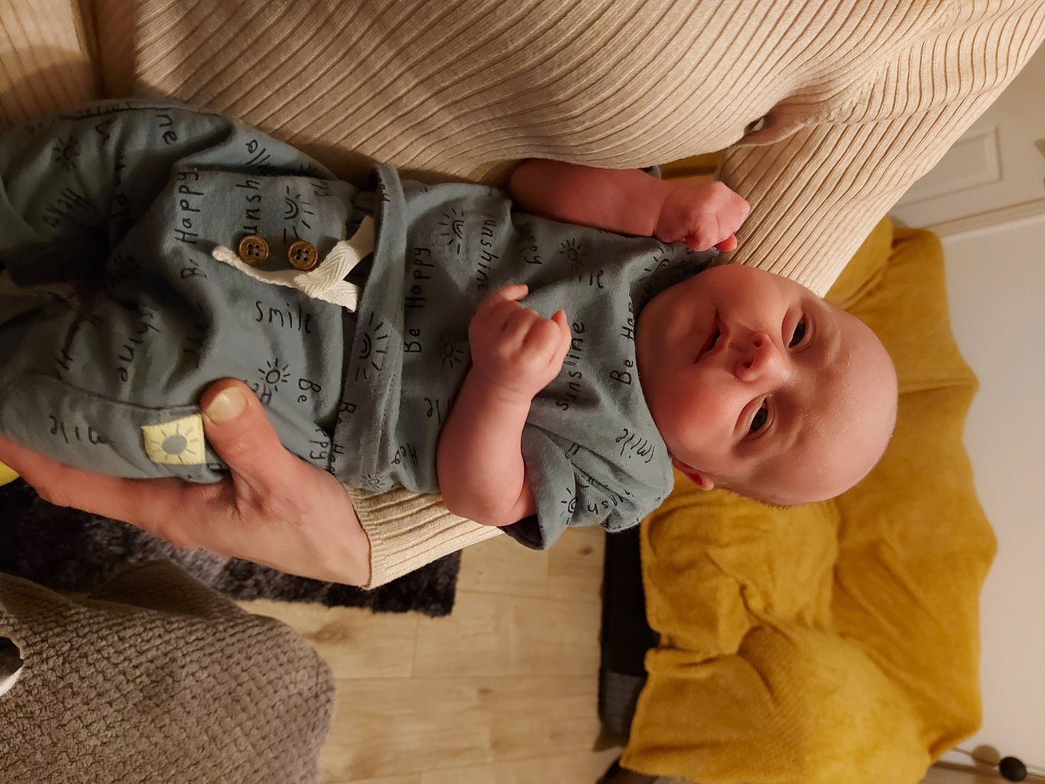 Ryder joined the competition — help win amazing prizes! baby, baby_toddler_clothing, bedtime, child, comfort, finger, flooring, fun, gesture, hand, happy, linens, mouth, nap, person, room, sitting, sleep, smile, toddler