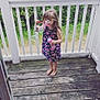 Allianna is registered to the contest to win money with this photo: backyard, barefoot, child, clothing, deck, design, dress, footwear, home, outerwear, pattern, pink, product, shoe, sleeve, summer, toddler