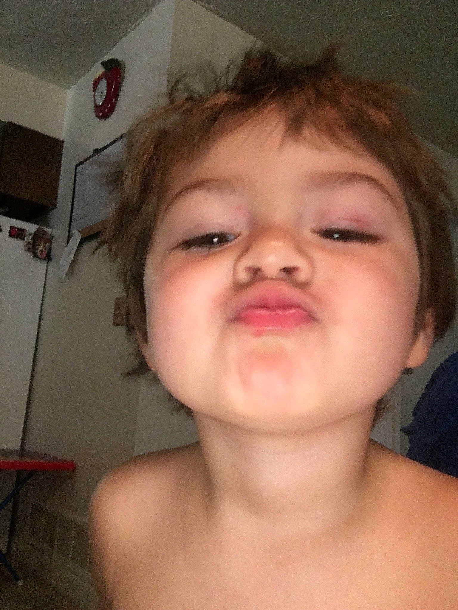 Derrick Jr. joined the competition — help win amazing prizes! cheek, child, chin, ear, eye, eyebrow, face, facial_expression, forehead, hair, head, jaw, lip, mouth, neck, nose, organ, person, selfie, skin