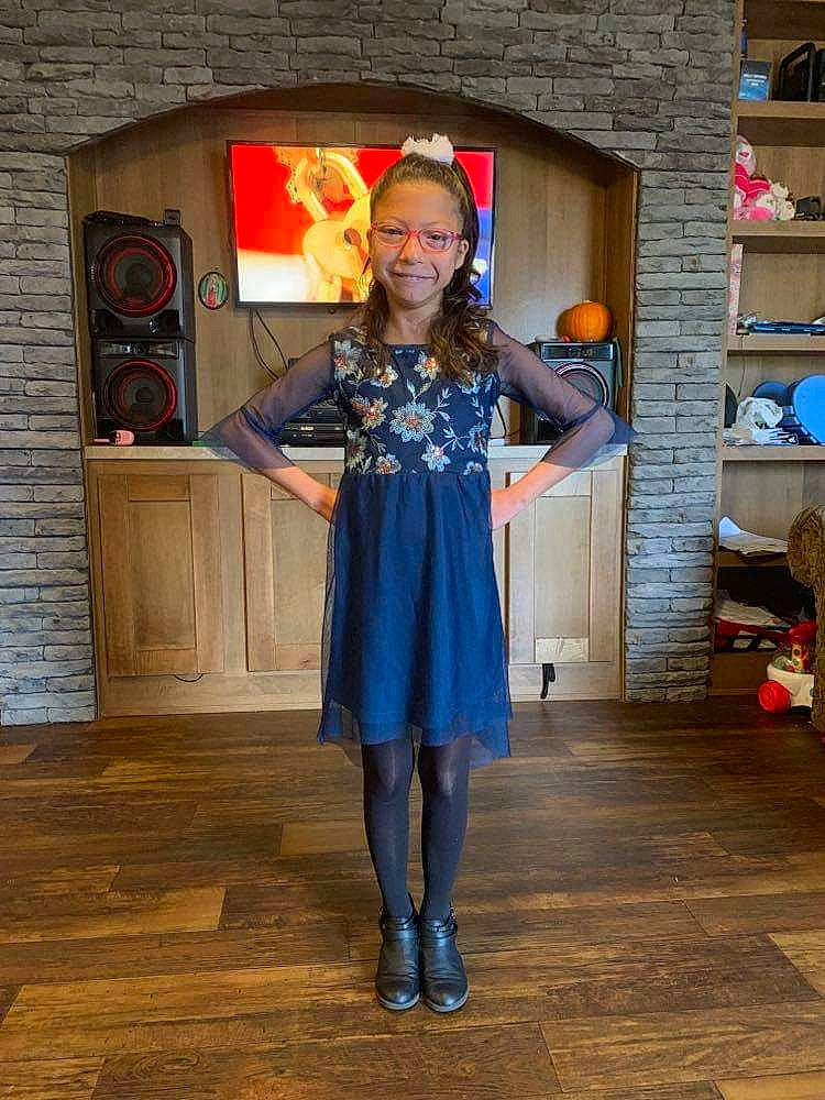 Reina joined the competition — help win amazing prizes! clothing, costume, dress, fashion_design, joy, person