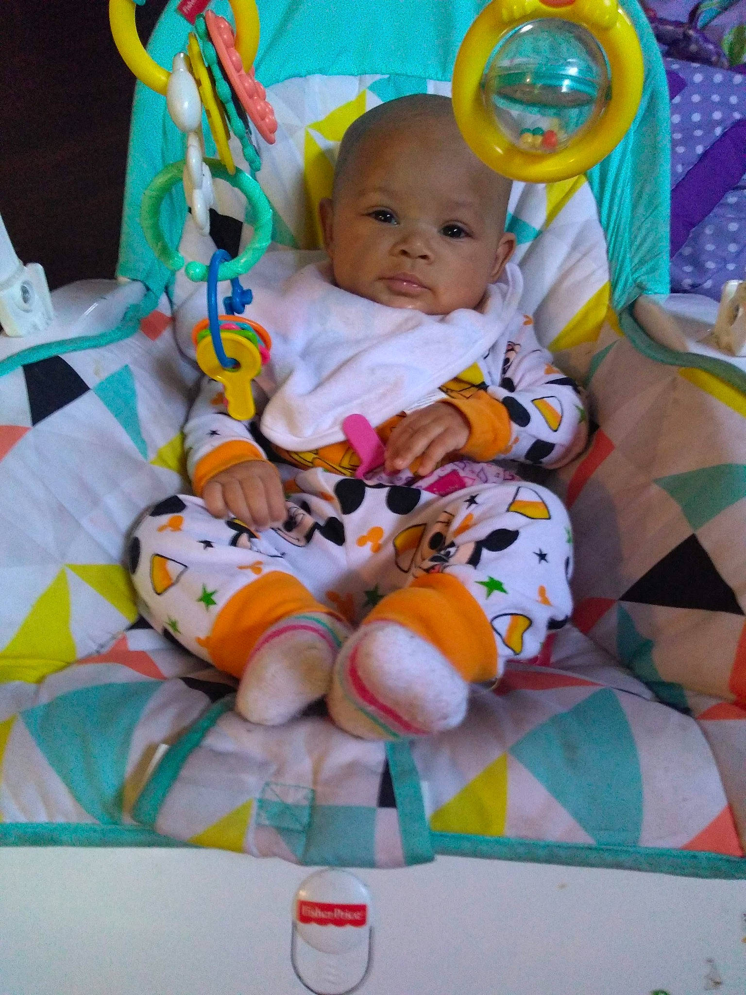 Miami joined the competition — help win amazing prizes! baby, baby_products, baby_toddler_clothing, baby_toys, cheek, child, comfort, face, fun, happy, head, linens, pattern, person, play, product, room, sitting, toddler, yellow