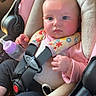 Lillianna joined the competition — help win amazing prizes! baby, blue_eyes, bottle, car_interior, car_seat, child, cute, harness, indoor, infant, infant_care, person, pink_clothing, restraint, rosy_cheeks, safety, seat, seatbelt, sitting, young_child