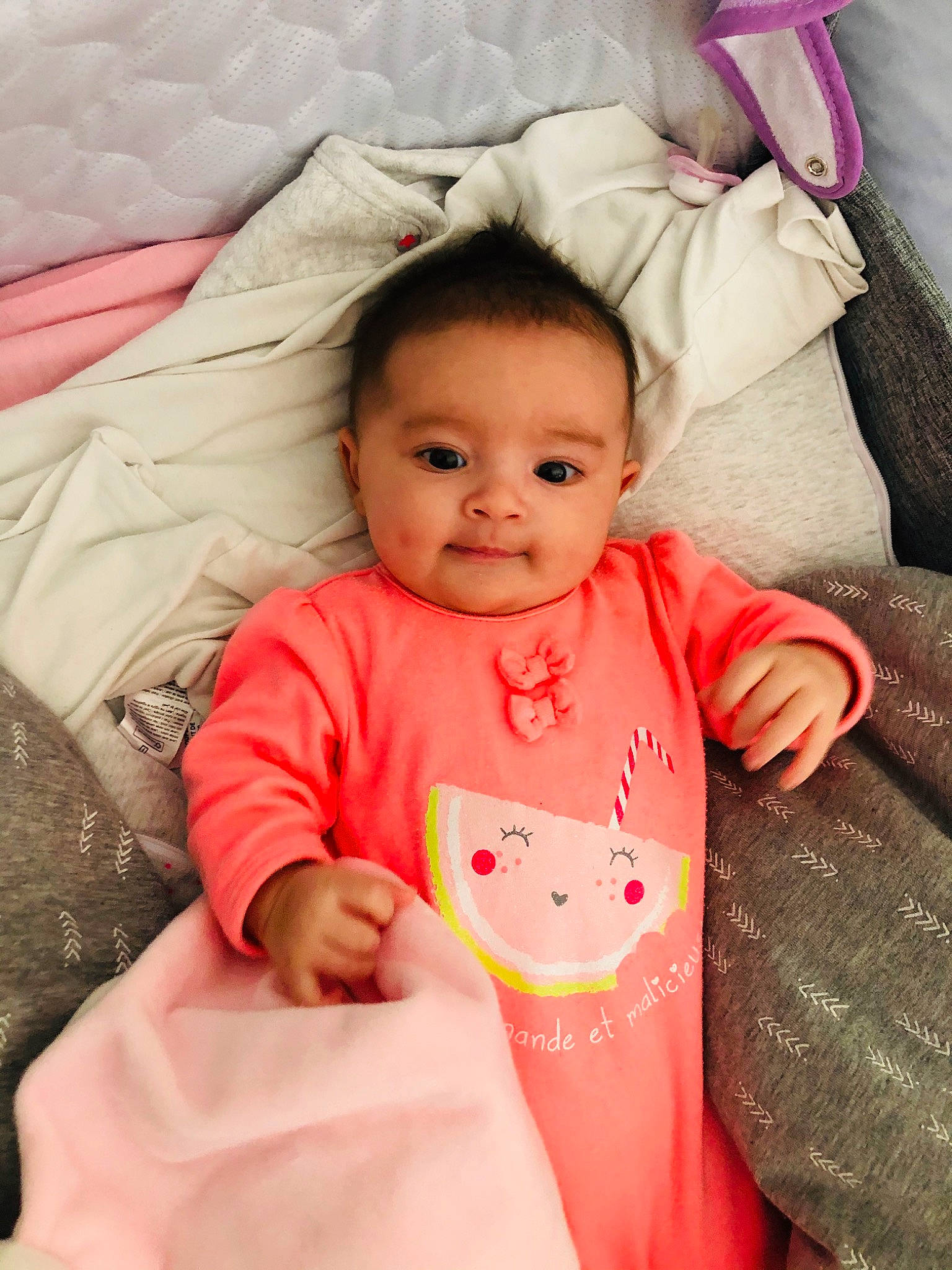 Mahina participe au concours pour gagner de l'argent avec cette photo : baby, baby_products, beauty, cheek, child, eye, face, head, iris, lip, person, pink, product, skin, smile, textile, toddler