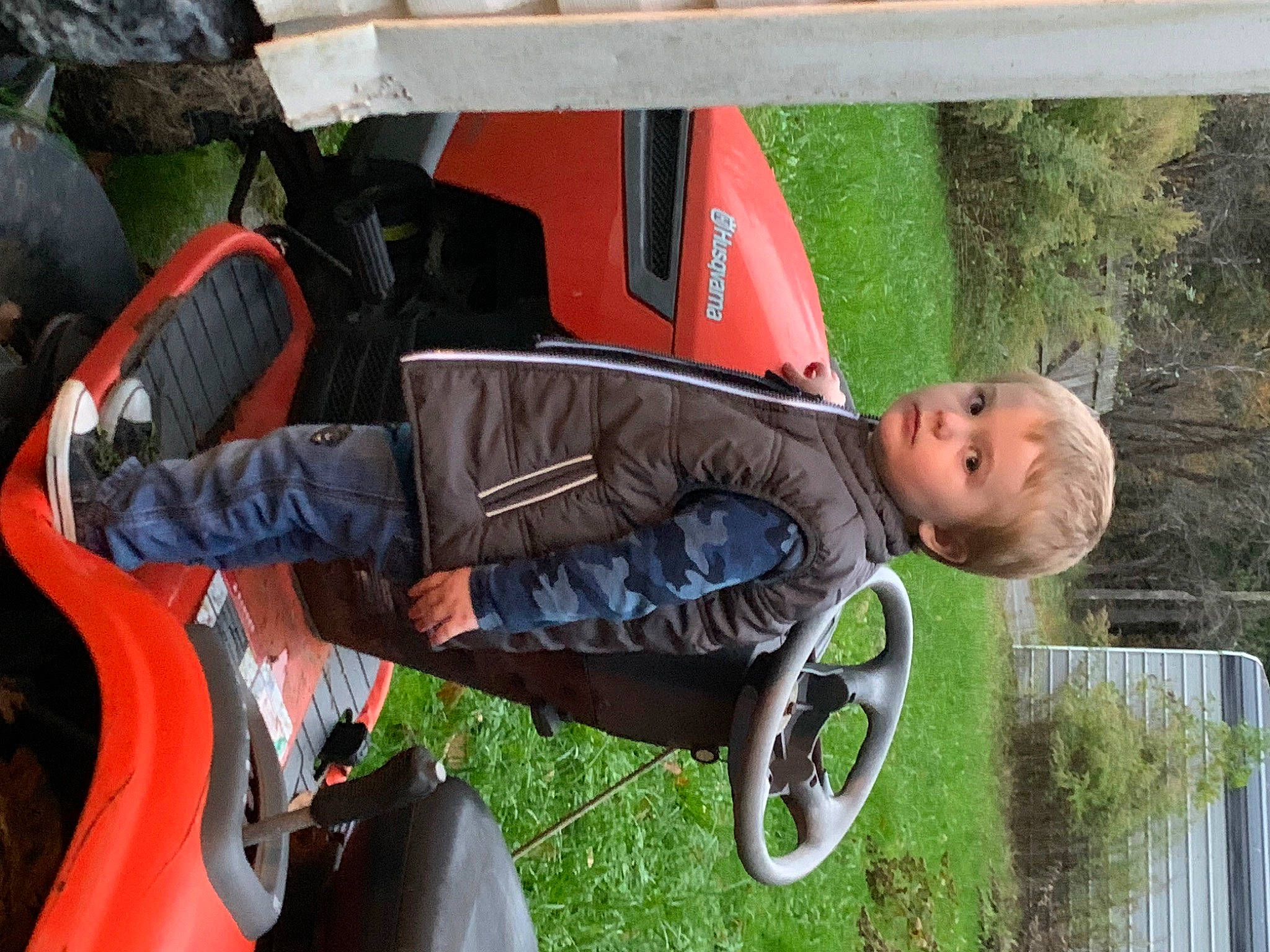 Kallen joined the competition — help win amazing prizes! auto_part, automotive_exterior, automotive_tire, automotive_wheel_system, bumper, fender, fun, grass, lawn, leisure, motor_vehicle, person, plant, product, tire, toddler, tree, vehicle, vehicle_door, wheel