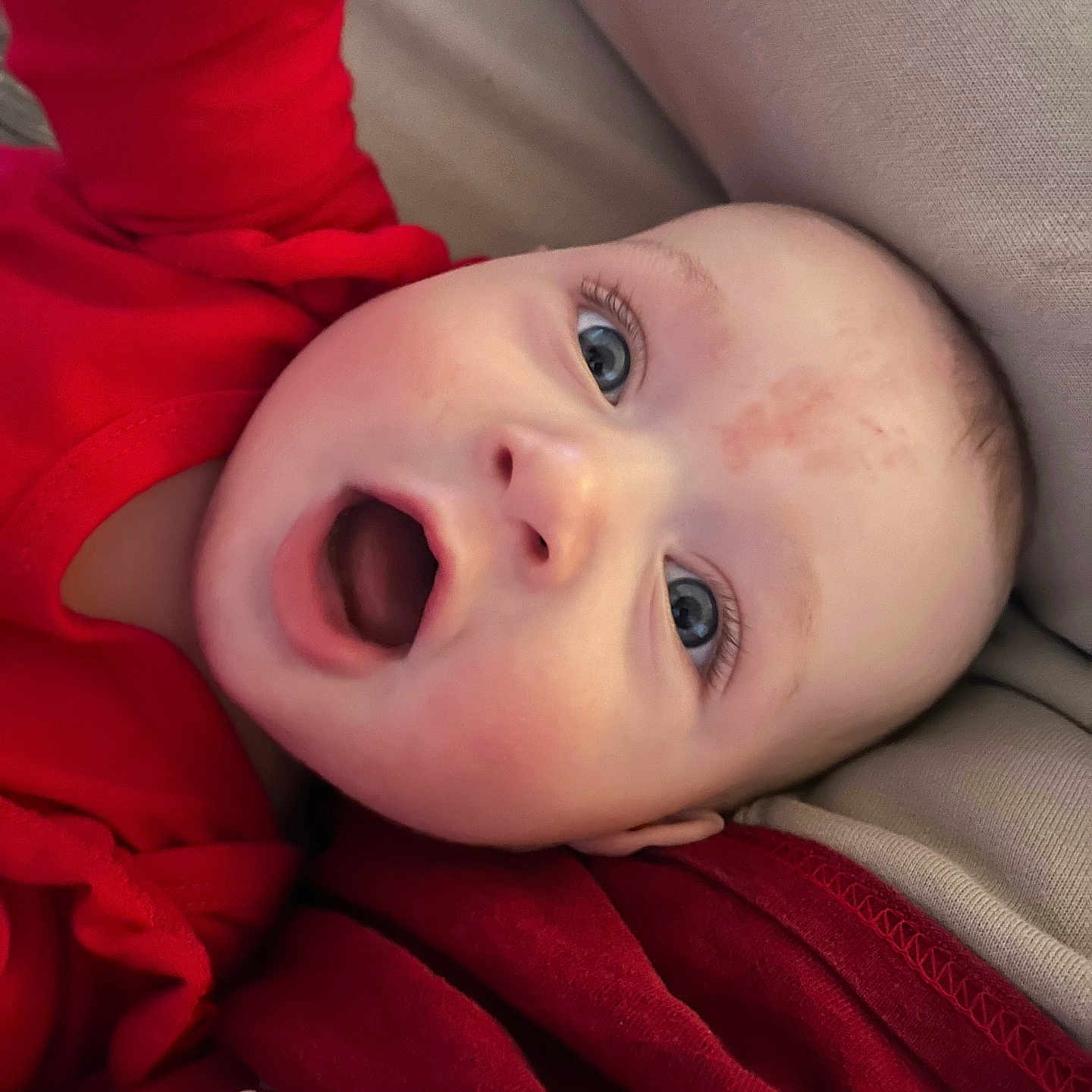 Hazel is registered to the contest to win money with this photo: baby, babylaughing, bodypart, clothing, crying, face, finger, hand, happy, head, hood, mouth, newborn, person, photography, portrait, sad, smile, yawning