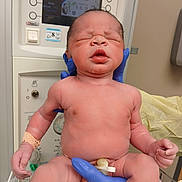 Mayan Paul Johnson joined the competition — help win amazing prizes! newborn, baby, infant, child, hospital, medical_equipment, gloves, blue_gloves, hospital_bed, monitor, newborn_care, umbilical_clamp, hospital_room, portrait, sitting, sleeping, eyes_closed, skin, medical_setting, photography