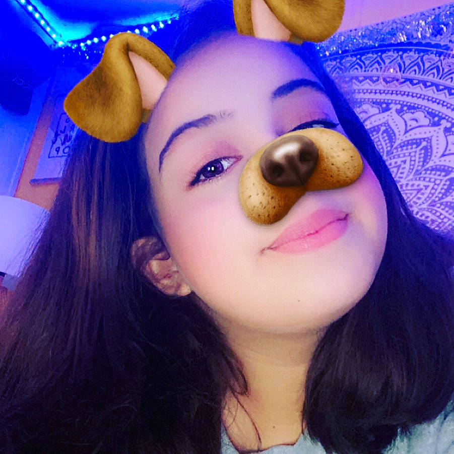 Amanda joined the competition — help win amazing prizes! beauty, ear, eye, face, fawn, head, lip, nose, organ, person, photography, purple, selfie, snout, toy, violet