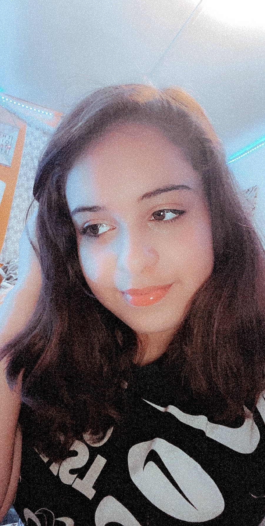 Amanda joined the competition — help win amazing prizes! beauty, black_hair, brown_hair, cheek, chin, eye, eyebrow, eyelash, face, forehead, hair, hairstyle, head, jaw, lip, long_hair, nose, person, selfie, skin