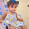 Kridha joined the competition — help win amazing prizes! toddler, child, beach, sand, sea, blue_bow, dress, chair, toy, bucket, shovel, summer, sunny, outdoor, cute, smiling, play, vacation, happy, curly_hair