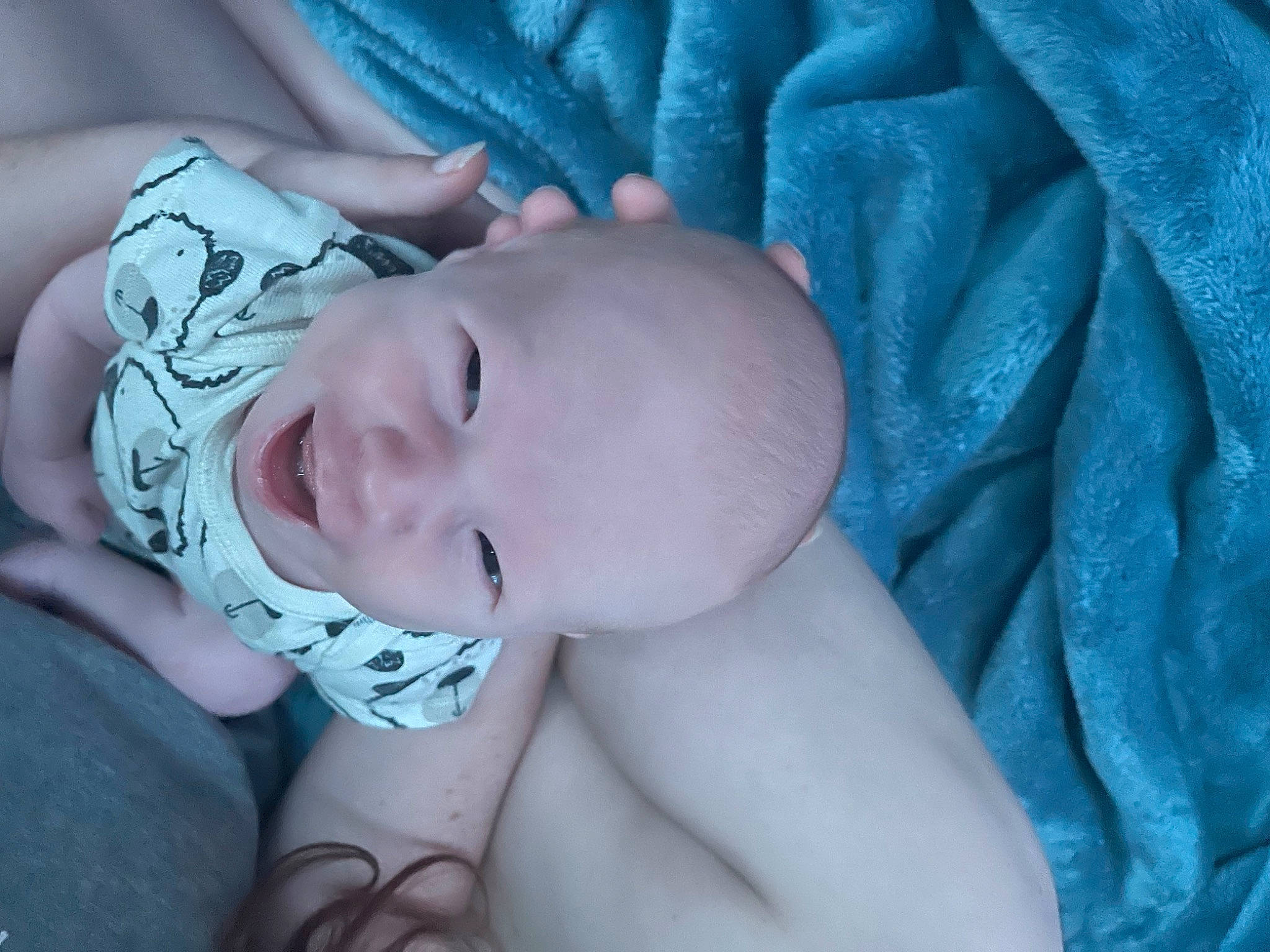 Clayton joined the competition — help win amazing prizes! azure, baby, baby_toddler_clothing, blue, cheek, close_up, comfort, eye, face, finger, hand, head, iris, lip, mouth, nail, pattern, person, purple, skin