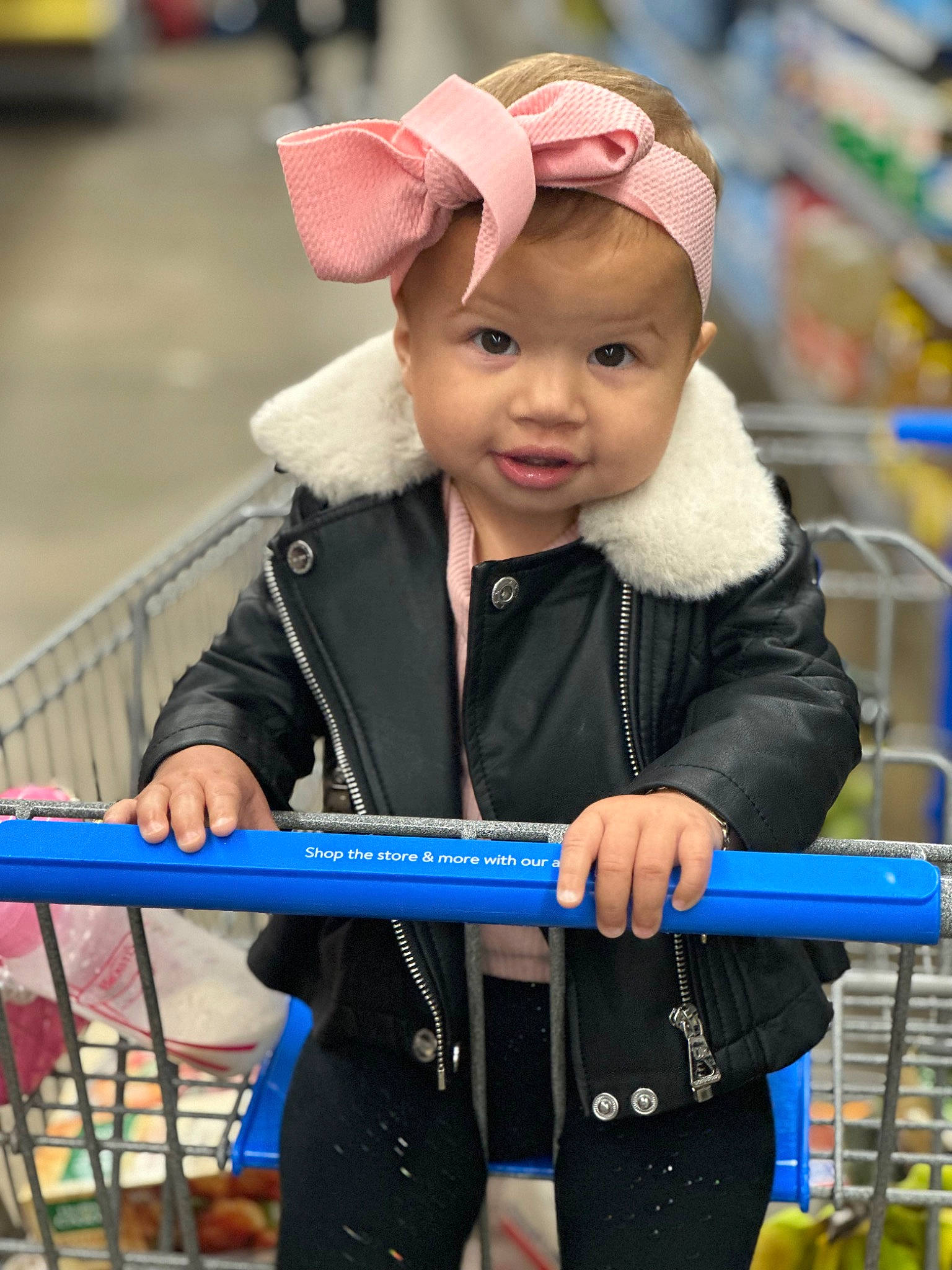 Eliana Rose joined the competition — help win amazing prizes! baby, baby_toddler_clothing, baseball_cap, beanie, cap, child, city, electric_blue, fun, happy, headwear, jacket, leisure, person, portrait_photography, recreation, sitting, sleeve, smile, toddler