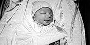 Kenan joined the competition — help win amazing prizes! newborn, baby, infant, blanket, striped_blanket, hat, striped_hat, towel, measuring_tape, sleeping, wrapped, hospital, monochrome, black_and_white, portrait, peaceful, bed, soft, child, person