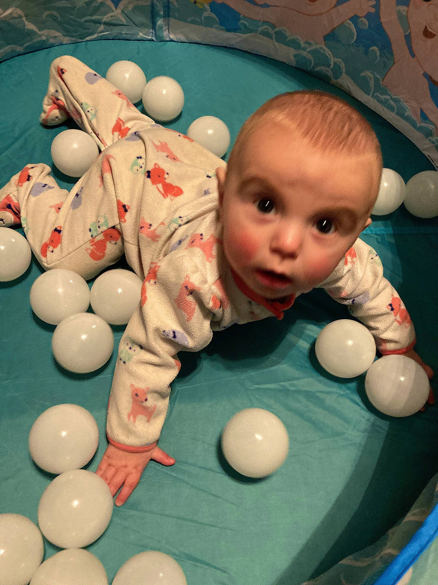 Skylee is registered to the contest to win money with this photo: baby, baby_products, baby_toys, blue, child, event, fun, games, indoor_games_and_sports, leisure, party_supply, person, play, product, recreation, room, sports_equipment, table, textile, toddler