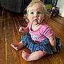 Mynerva is registered to the contest to win money with this photo: accessories, baby, blonde, bodypart, clothing, crawling, dress, face, finger, hair, hand, hardwood, head, jeans, pants, person, photography, portrait, sitting, wood