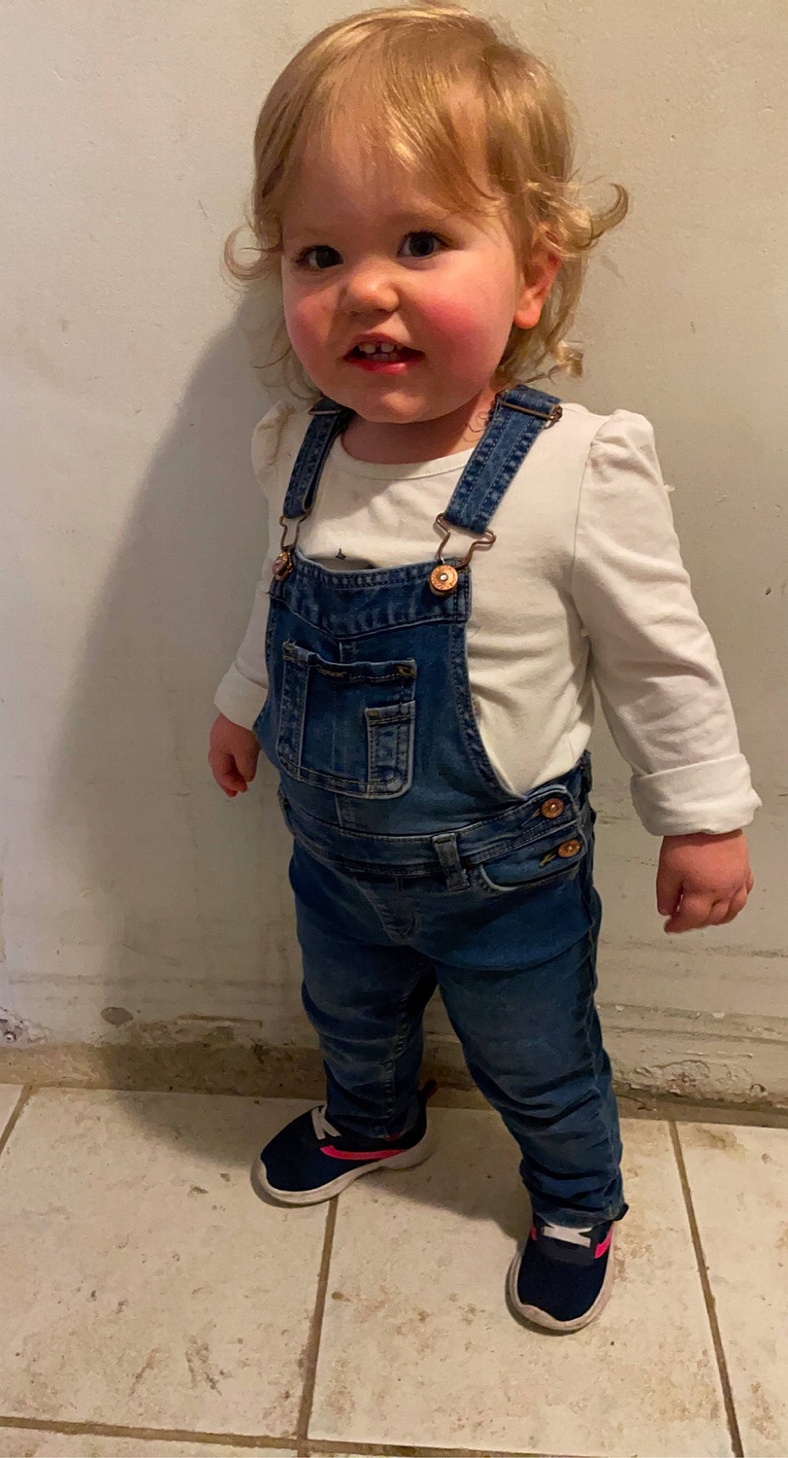 Holley joined the competition — help win amazing prizes! baby, baby_toddler_clothing, blazer, button, clothing, denim, dress_shirt, face, happy, jeans, neck, nose, outerwear, person, skin, sleeve, smile, standing, street_fashion, t_shirt