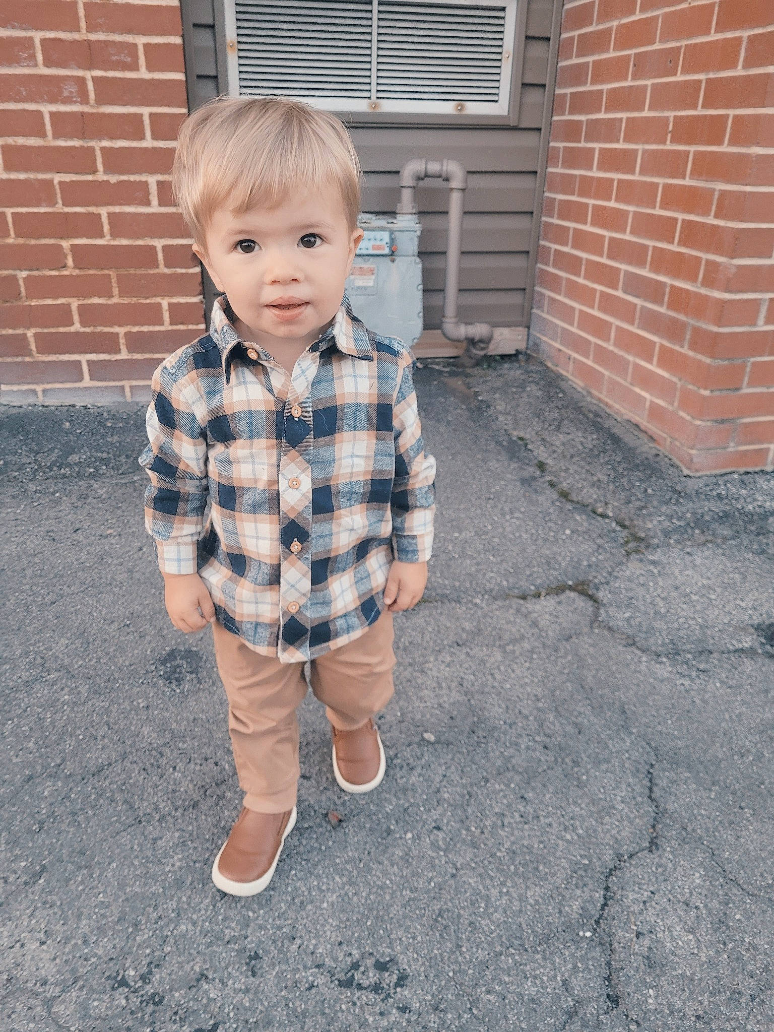 Krew joined the competition — help win amazing prizes! asphalt, baby_toddler_clothing, brick, brickwork, child, cobblestone, concrete, denim, flooring, grass, grey, pattern, person, plaid, road_surface, sidewalk, sitting, sleeve, soil, toddler