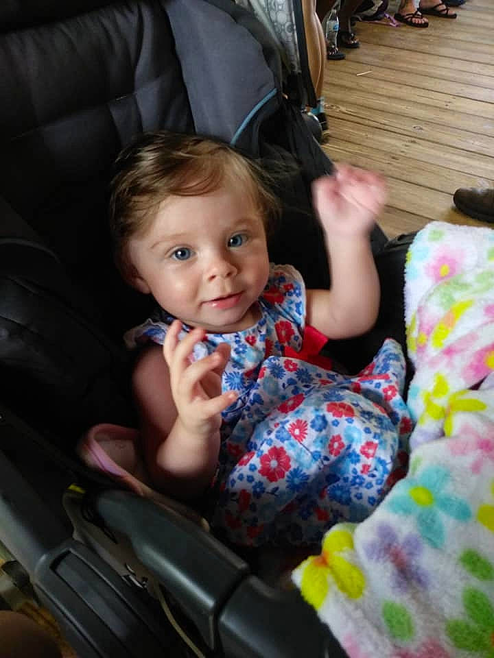 Lilianna joined the competition — help win amazing prizes! arm, car_seat, child, day, eye, fun, girl, hair, infant, iris, person, product, sitting, skin, smile, toddler