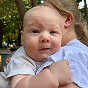 Lillith joined the competition — help win amazing prizes! baby, blonde, bodypart, face, finger, grass, hair, hand, happy, head, hugging, laughing, newborn, person, photography, plant, portrait, smile, tree, vegetation