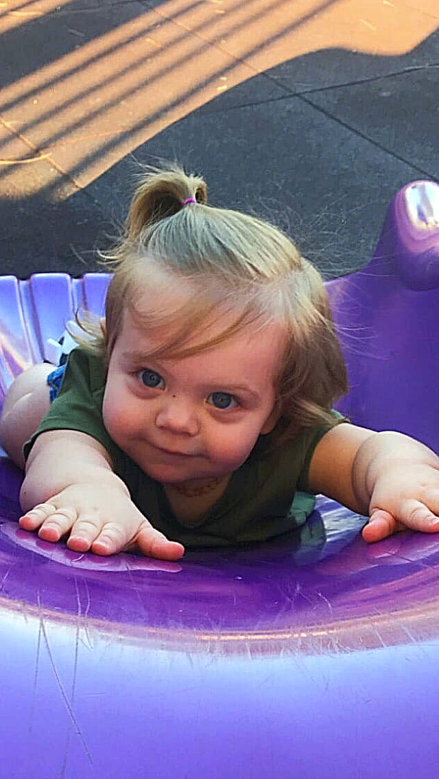 Jolene joined the competition — help win amazing prizes! baby, child, fun, leisure, person, play, recreation, smile, toddler, tummy_time