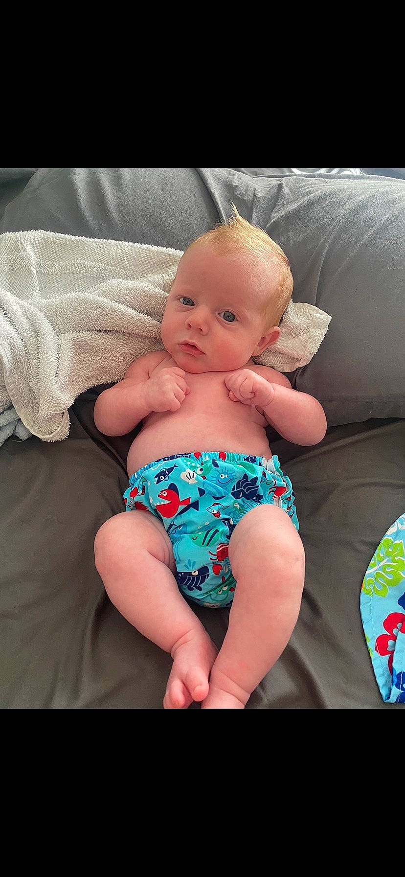Marshall is registered to the contest to win money with this photo: abdomen, baby, baby_toddler_clothing, cheek, chest, comfort, eye, finger, hairstyle, happy, head, human_body, lap, leg, person, product, skin, stomach, thigh, toddler