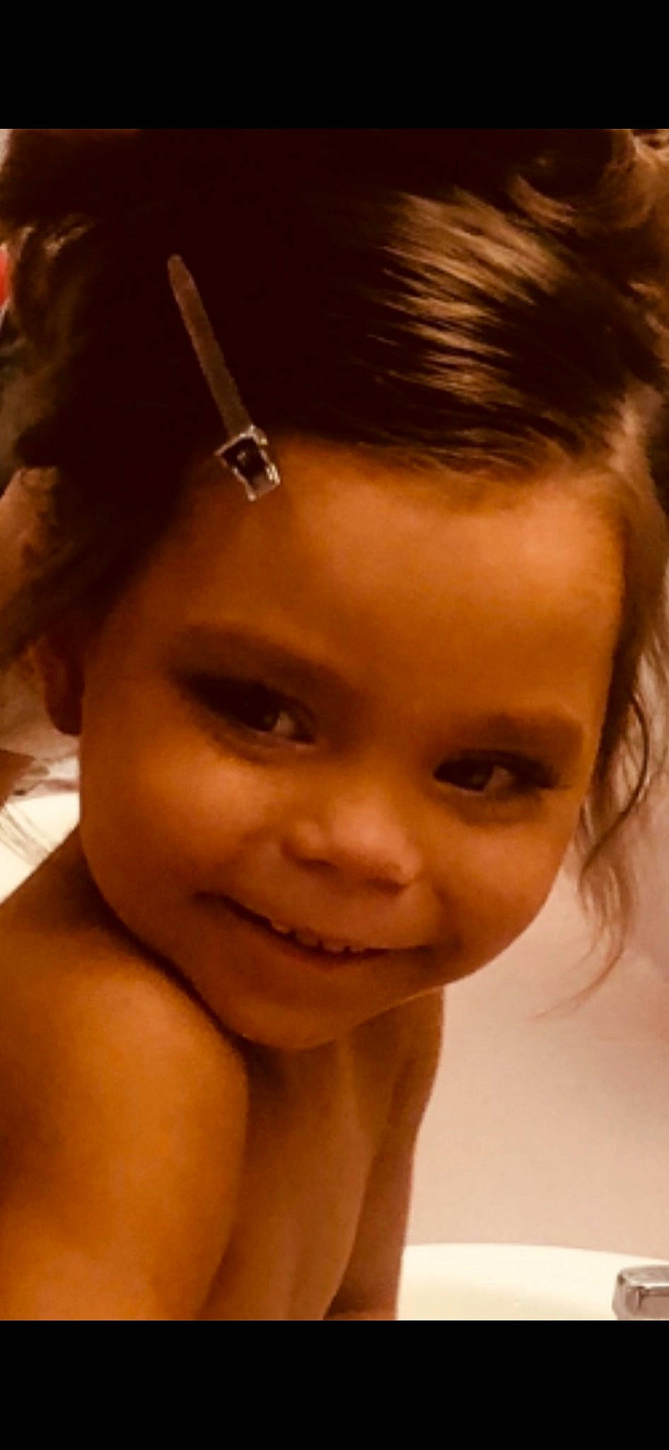 Braylee is registered to the contest to win money with this photo: black_hair, cheek, chin, ear, eye, eyebrow, eyelash, forehead, hair, happy, headpiece, iris, joy, lip, mammal, neck, nose, person, shoulder, skin