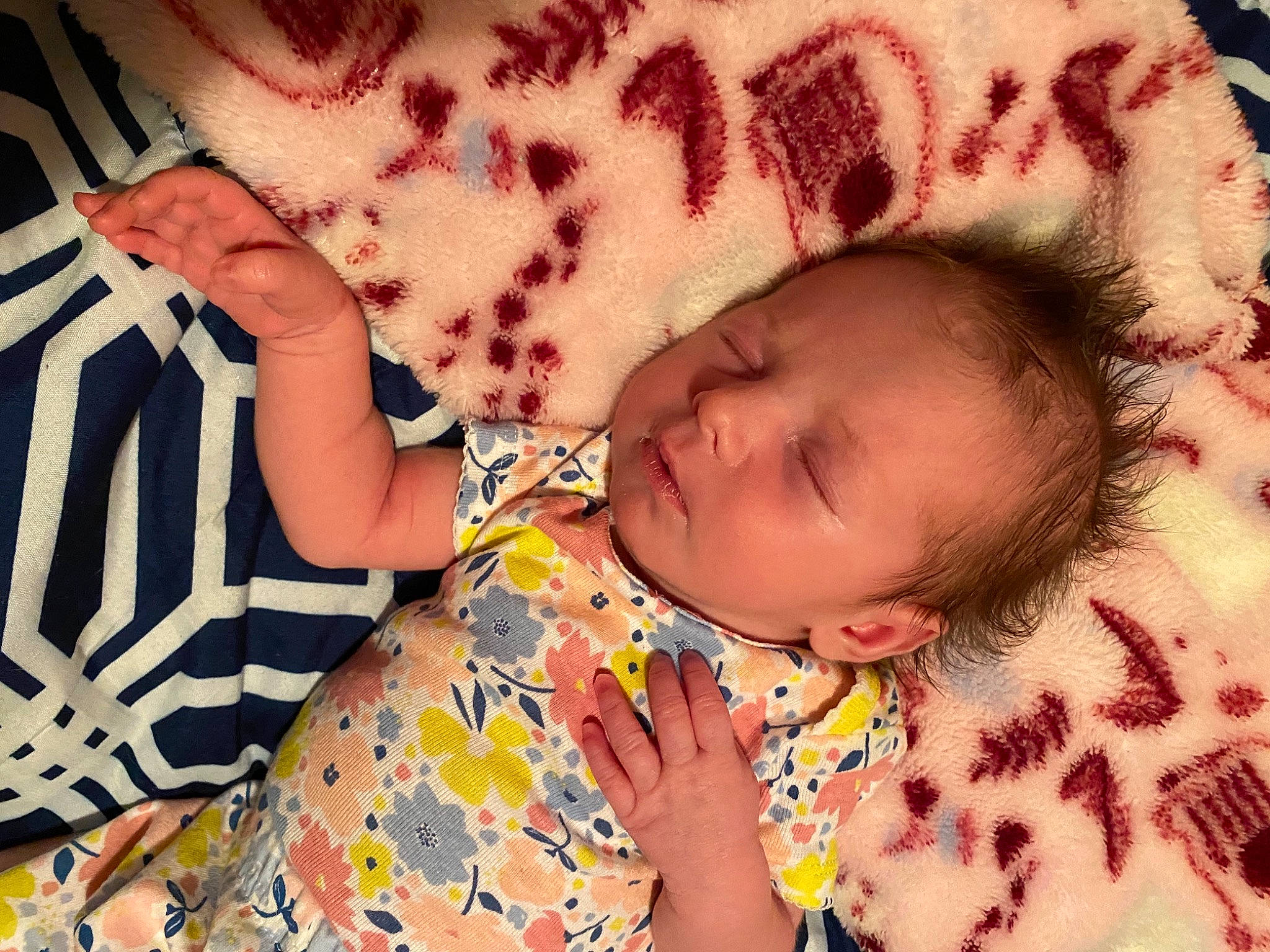 Kynzlee is registered to the contest to win money with this photo: baby, baby_sleeping, baby_toddler_clothing, cheek, comfort, eye, facial_expression, finger, happy, head, human, lip, nose, organ, person, pink, product, skin, sleeve, textile