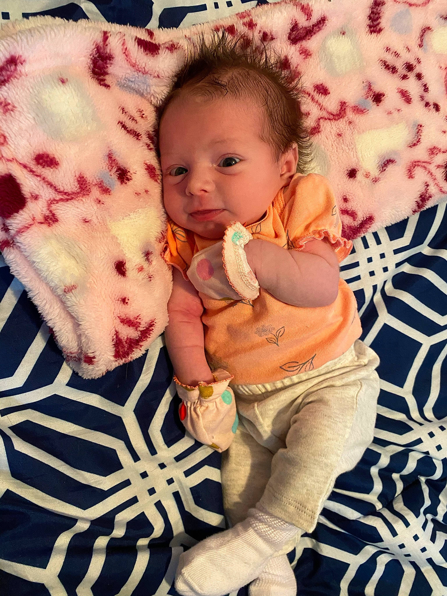 Kynzlee is registered to the contest to win money with this photo: baby, baby_toddler_clothing, cool, eye, face, gesture, grass, hairstyle, happy, head, mammal, organ, people_in_nature, person, pink, product, skin, textile, toddler, trunk