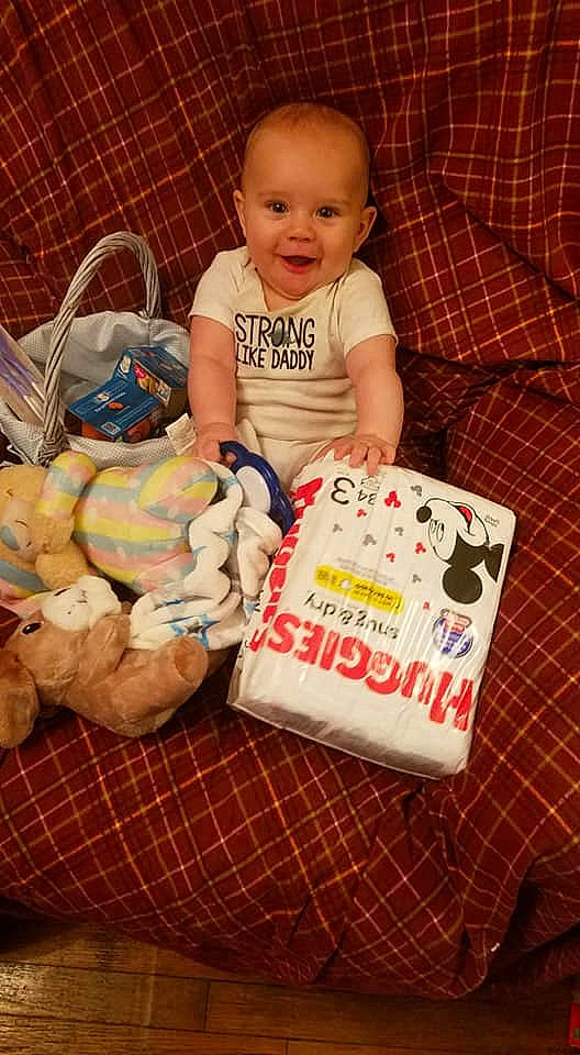 Johnathan is registered to the contest to win money with this photo: baby, child, person, toddler