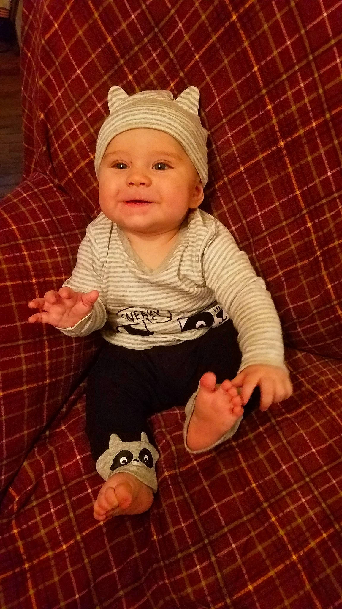 Johnathan joined the competition — help win amazing prizes! baby, cheek, child, headgear, headwear, joy, person, smile, toddler