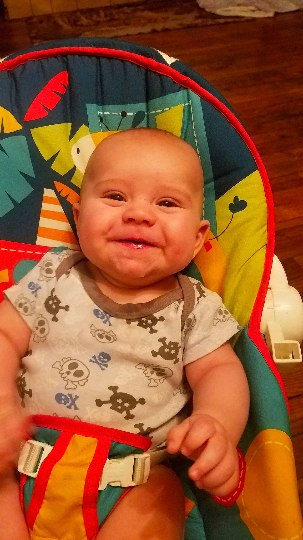 Johnathan is registered to the contest to win money with this photo: baby, cheek, child, fun, head, joy, nose, person, play, skin, smile, toddler, yellow